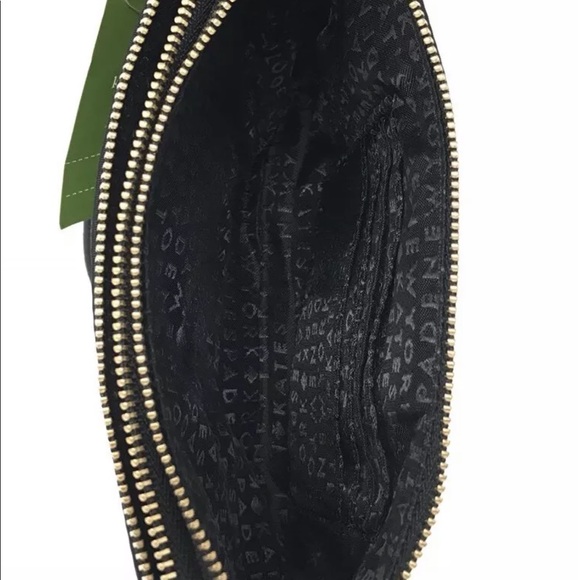 New Kate Spade ♠️ Black double zip Wristlet - Picture 6 of 7